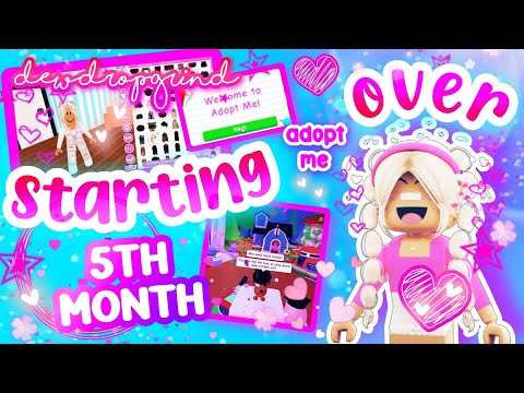 💗 STARTING OVER 💗 in Adopt Me! 5th FULL MONTH! #adoptme