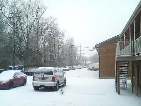 snow showers from aftermath...from Winter Storm Uri... Lexington, Ky...2/16/2021