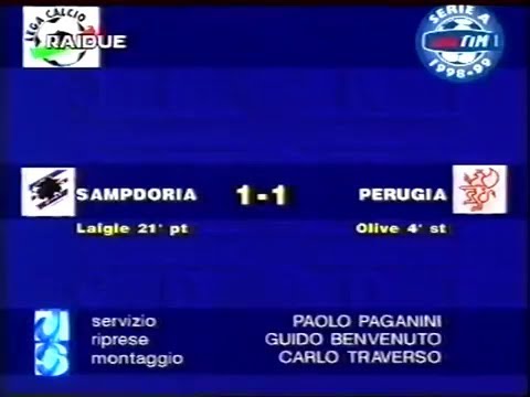 1998-99 (2a - 20-09-1998) Sampdoria-Perugia 1-1 [Laigle,Olive] Servizio D.S.Rai2