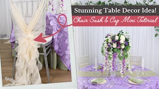 Chair Sash Tutorial: BTS Stunning Table Decor Idea | Chair Cover Design! 🌟