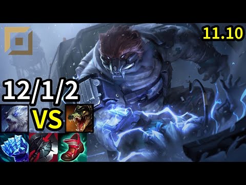 Volibear Top vs Renekton - KR Grandmaster | Patch 11.10