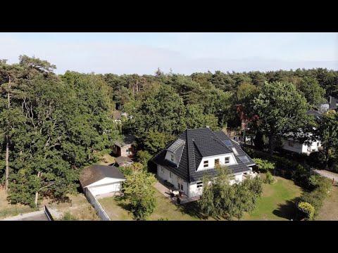 Das Birkennest Ferienhaus in Baabe auf der Insel Rügen - Rundflug über Baabe