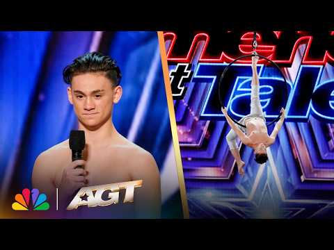 Aidan Bryant Spins FAST While Flying High | AGT