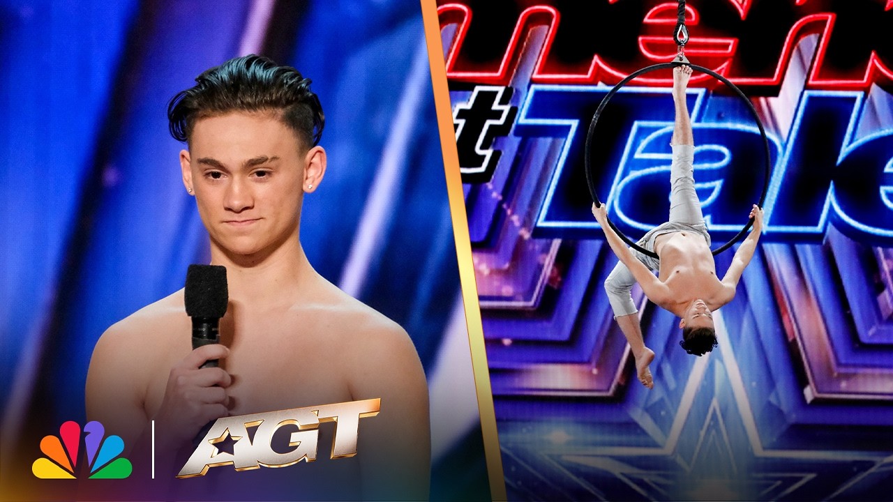 Aidan Bryant Spins FAST While Flying High | AGT