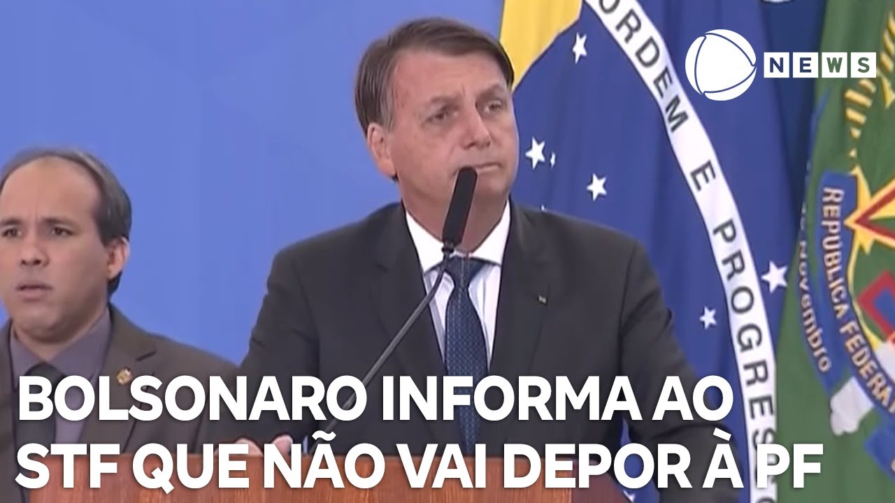 Bolsonaro informa ao STF que não vai depor à Polícia Federal