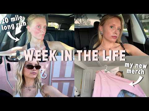 week in the life: revealing new merch, 20 mile run, and a chill weekend in LA