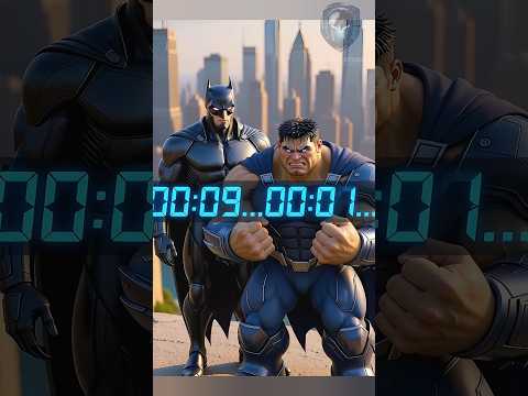 One Hero. One Choice. Save the City or Stop the Villain #batman #hulk #avengers #marvel #shorts 💪