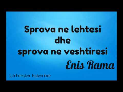 Sprova ne lehtesi dhe sprova ne veshtiresi - Enis Rama