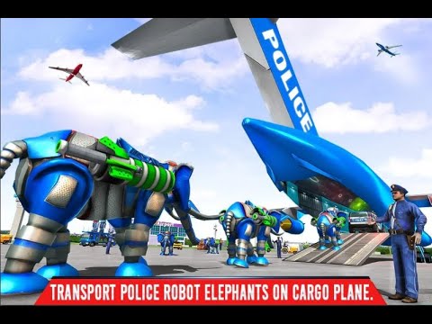 Police Elephant Robot Game: Police Transport Games Mizo Studio Inc Gameplay #1- IOS/Google Playstore