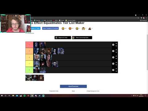 SQUADMATE TIER LIST | MASS EFFECT LEGENDARY EDITION | SPOILERS