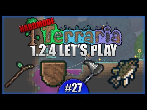 1.2.4 Update! Weapon Racks! New Fishing! || Let's Play Terraria 1.2.4 [Episode 27]