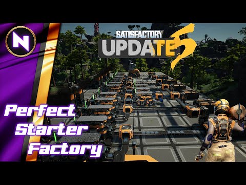 PERFECT STARTER FACTORY for Satisfactory Update 5 | #01 | Lets Play / Walkthrough / Tutorial
