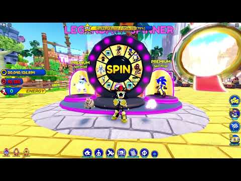 Spinning the Legendary Wheel in Sonic Speed Simulator