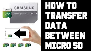 How To Transfer Data Files From One Micro SD Card To Another Transfer Videos Photos Between Micro SD