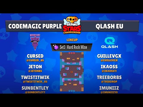 CODEMAGIC PURPLE - QLASH EU set 3 | European Finals | Brawl Stars July 2020 Finals