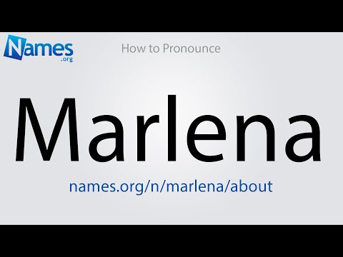 How to Pronounce Marlena