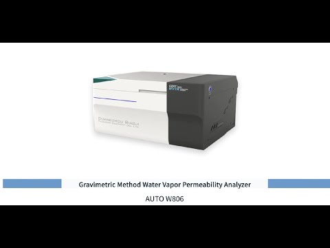 AUTO W806 Gravimetric Method Water Vapor Permeability Analyzer Introduction Video