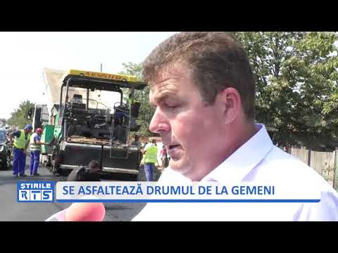 SE ASFALTEAZĂ DRUMUL DE LA GEMENI