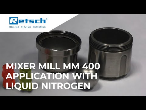 Mixer Mill MM 400 - Application with Liquid Nitrogen #RETSCH #mixermill #laboratoryinstruments
