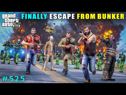 Michael Finally Escaped From The Powerful Bunker | Gta V Gameplay