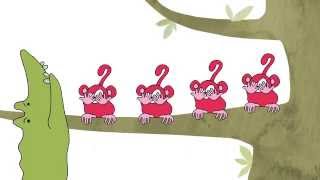 5. Fem små aber - Sangskattekisten