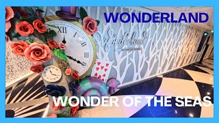 🤯 WONDERLAND on Wonder of the Seas: Full Tour & Bar Drinks (4k)
