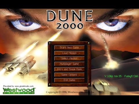 [Dune 2000: GruntMods Edition] Atreides ► Mission 1 (v2) & Briefing ★ Hard Difficulty ║#1║