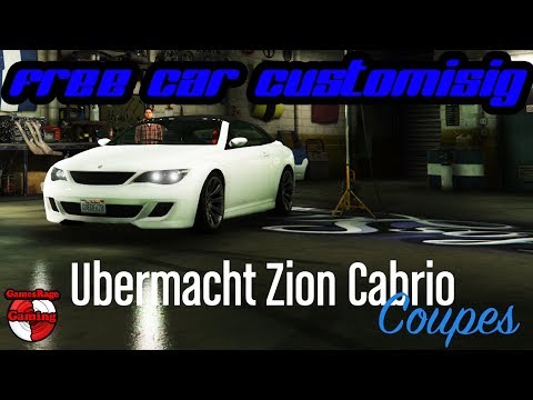 GTA5 : Customizing Street Cars (Ubermacht Zion Cabrio) #Part1
