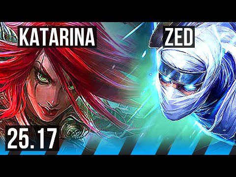 KATARINA vs ZED (MID) | Legendary | NA Grandmaster | 25.17