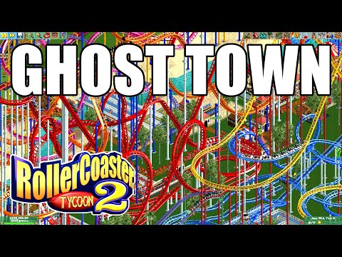 Turning GHOST TOWN into a TROPICAL PARADISE! - RollerCoaster Tycoon 2
