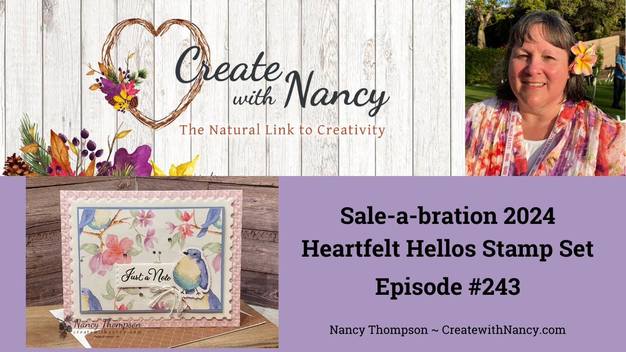 Simple Card Layout for Beginner Stampers - Episode 243