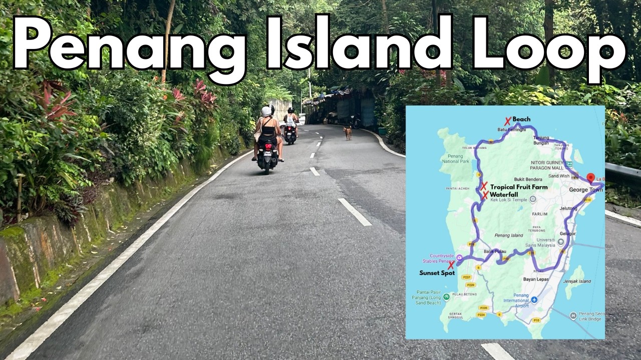 We Went Scootering Around Malaysia 🇲🇾 | Penang Island Loop Vlog