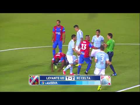 Expulsión de Simao Mate Levante Celta