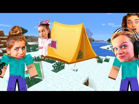 *SOCKIE CAUGHT STEALING* CAMPING in SURVIVAL Minecraft w/ The Norris Nuts