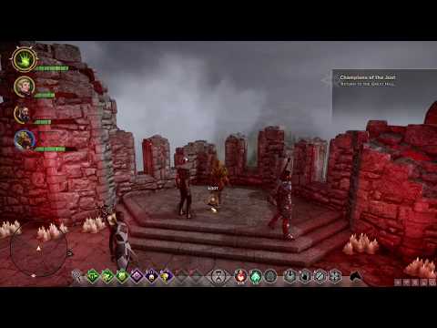 Dragon Age Inquisition Envy Demon fight except my entire party is stuck in tpose.