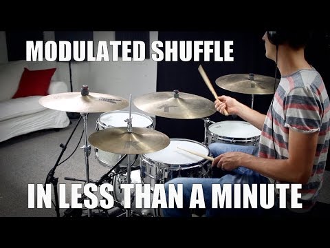 Modulated Shuffle in less than a Minute - Daily Drum Lesson