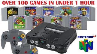 Over 100 Nintendo 64 Games In Under 1 Hour
