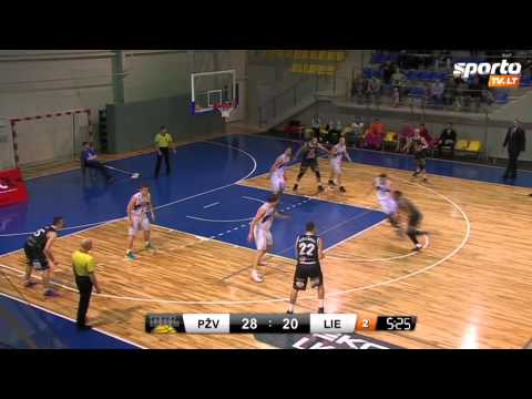 Pieno Žvaigždės vs Liepaja/Triobet highlights 01-03-2014