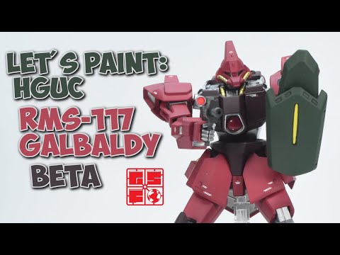 Let's Paint: Bandai HGUC RMS-117 Galbaldy Beta