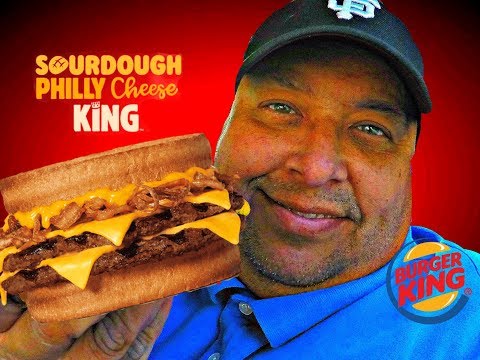 BURGER KING® Sourdough Philly Cheese King Review!
