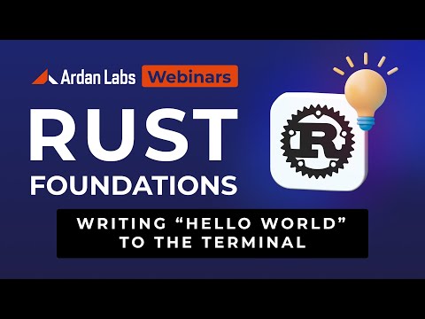 Writing “Hello World” to the Terminal with Rust