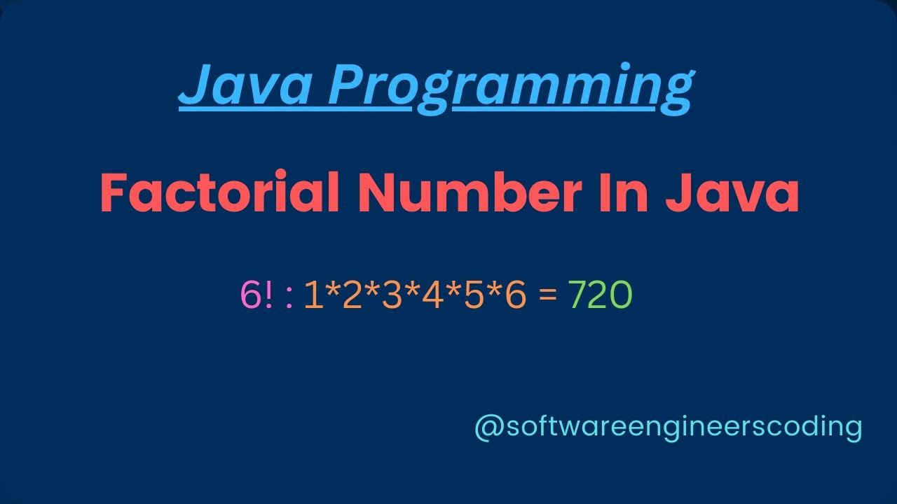 06 - Factorial of a Number in Java | Factorial Program | Core Java | Java Interview Programs
