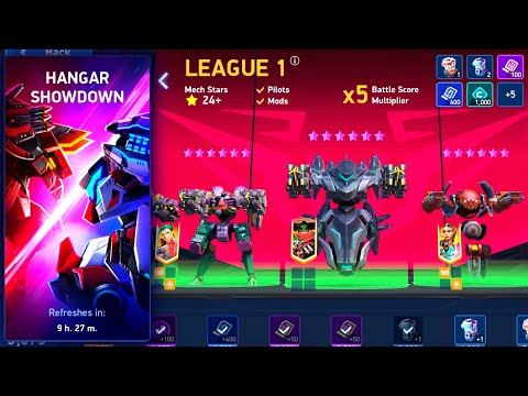 Hangar Showdown - Surge Deathwalker Solis Eclipse - Mech Arena