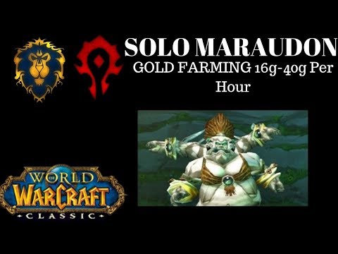 Maraudon Solo Hunter Guide 16-40 Gold Per Hour Pre Raid BiS 2019 Wow Classic Gold Farm