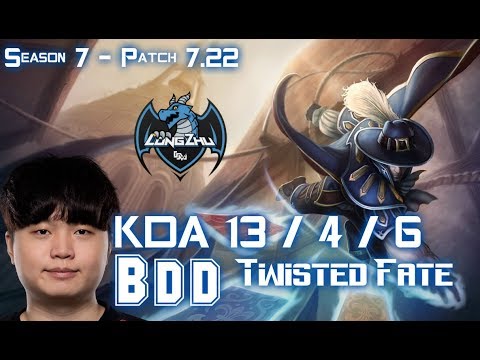 LZ BDD TWISTED FATE vs TALIYAH Mid - Patch 7.22 KR Ranked