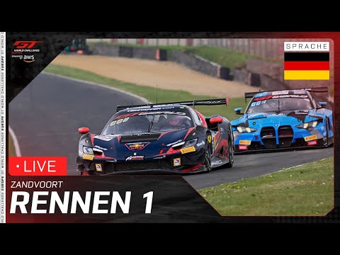 LIVE | Rennen 1 | Zandvoort | GT World Challenge Europe powered by AWS 2025 (Deutsche)