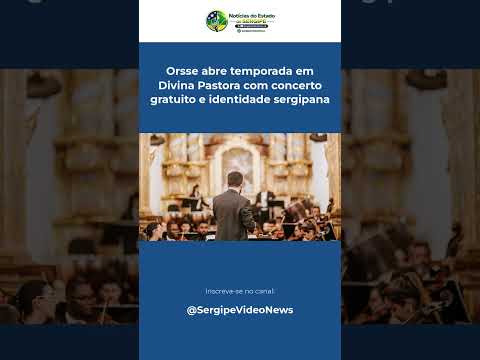 Orsse abre temporada em Divina Pastora com concerto gratuito e identidade sergipana #Shorts