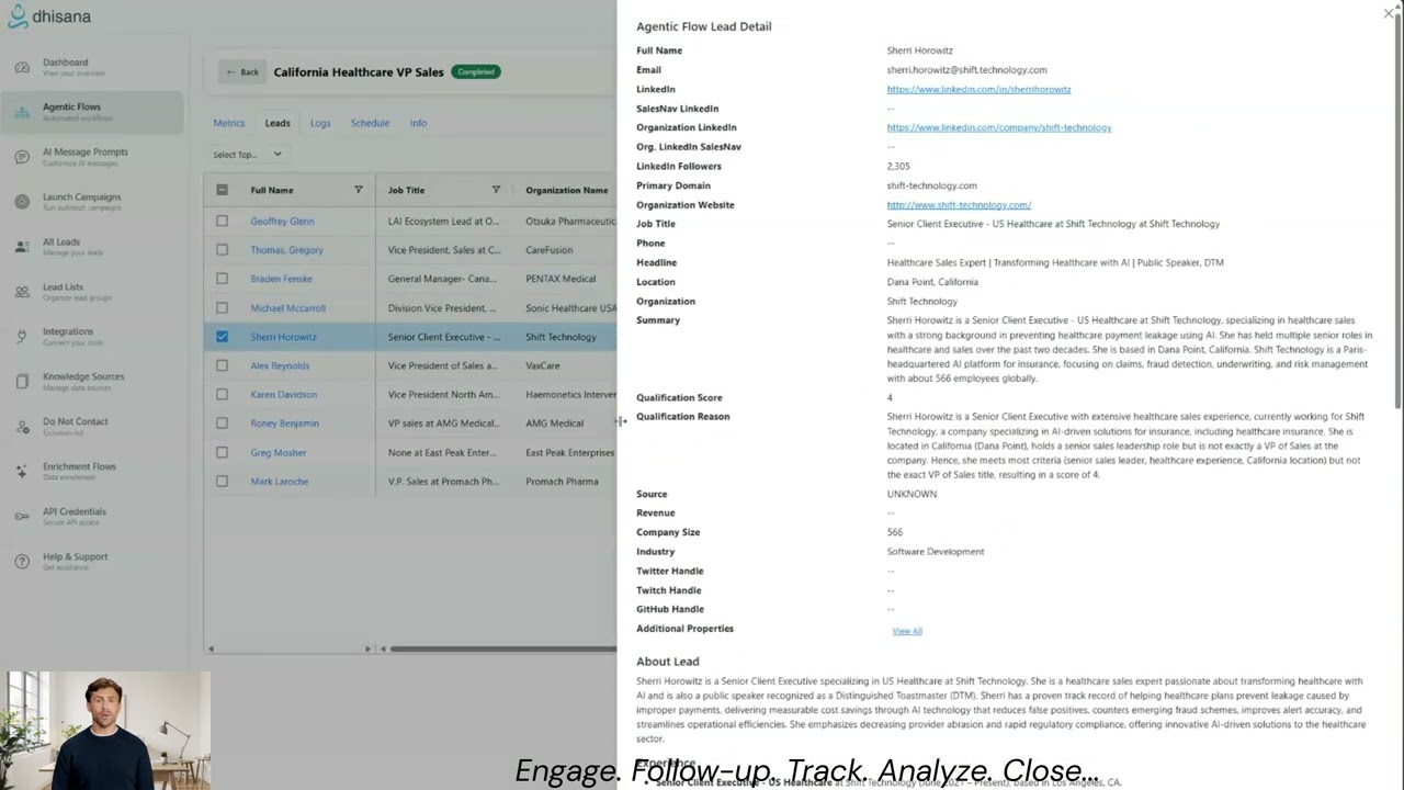 Dhisana AI - The Cursor for Sales Teams