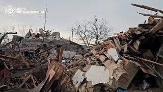 Ukrayna'nın Jıtomir bölgesi füze ve İHA saldırısının ardından sarsıldı