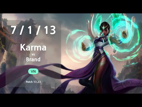 Karma Support vs Brand - VN GrandMaster Patch 13.23